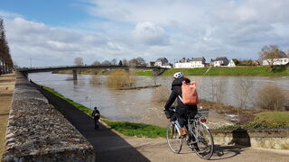 au bord de la Loire en vélo